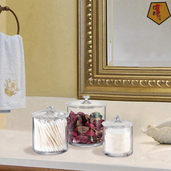 Rebrilliant Premium Quality Clear Plastic Storage Containers Bathroom